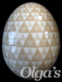 Ukrainian Easter eggs pysanky art. Etched natural brown chicken eggshell. Mutual Union.