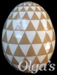 Ukrainian Easter eggs pysanky art. Triangle Tiling / tessellation. Inverted.