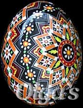 Ukrainian Easter eggs. Pysanky Art.